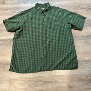 Men's Marmot Green Checkered Shirt